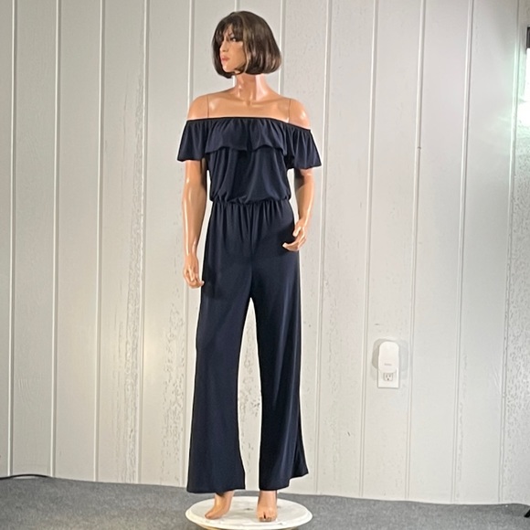 *Hybrid & Company Women's Off the Shoulder Jumpsuit Sz XL - Picture 3 of 16